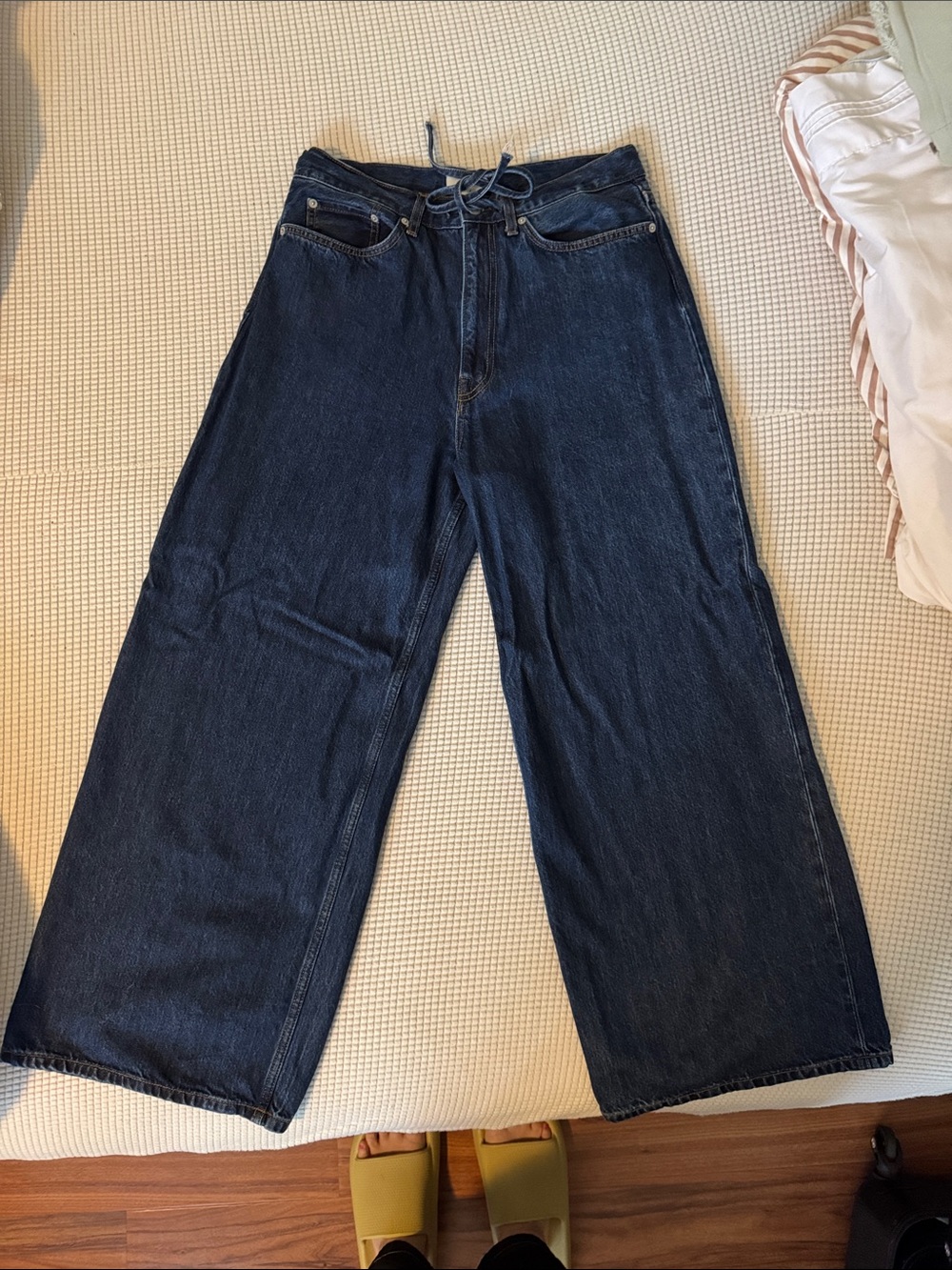 COS Wide Leg Drawstring Jeans